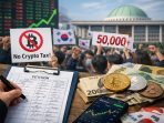 Petisi Tolak Pajak Kripto Korea Selatan Capai 50.000 Tanda Tangan! Segera Dibahas di Parlemen, Pasar Bergairah