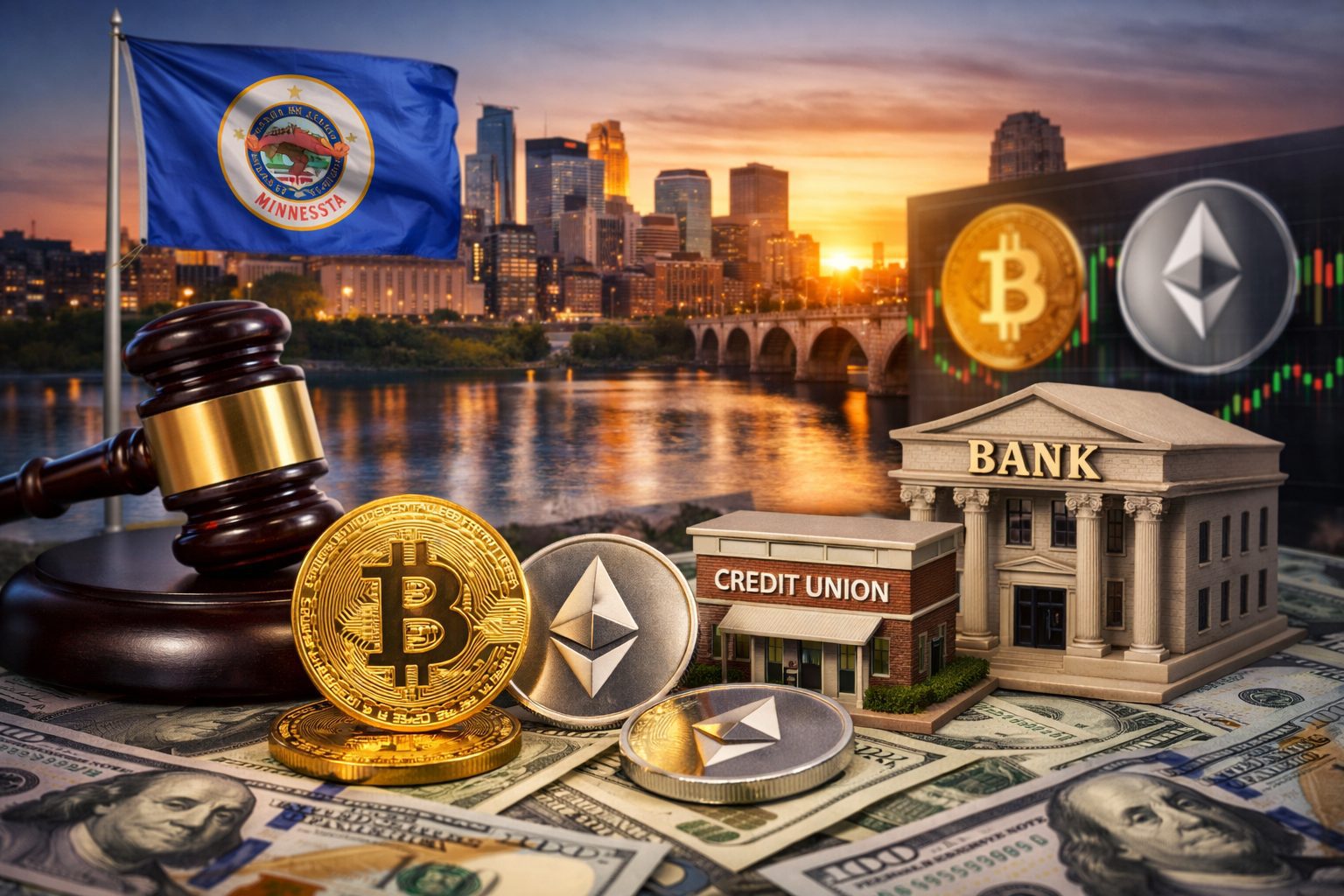 Minnesota Resmi Izinkan Bank & Credit Union Pegang Kripto! AS Semakin Ramah, Bitcoin & Ethereum Siap Terbang